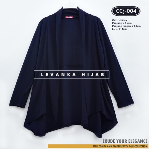 CCj-004 Cardigan jersey Lengan panjang